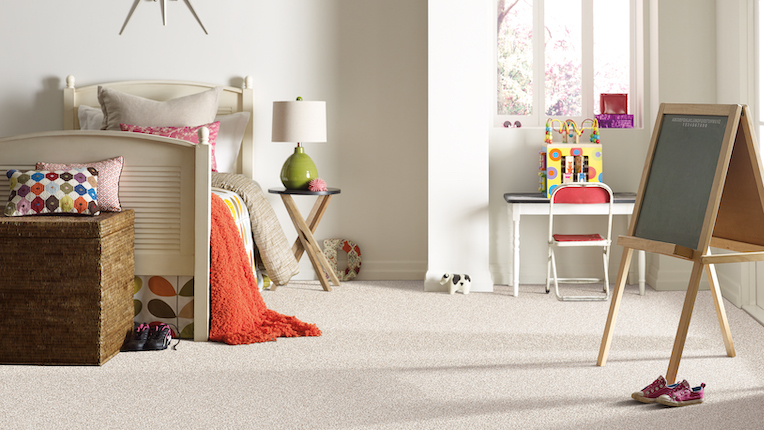 soft plush carpets in a cozy children's bedroom
